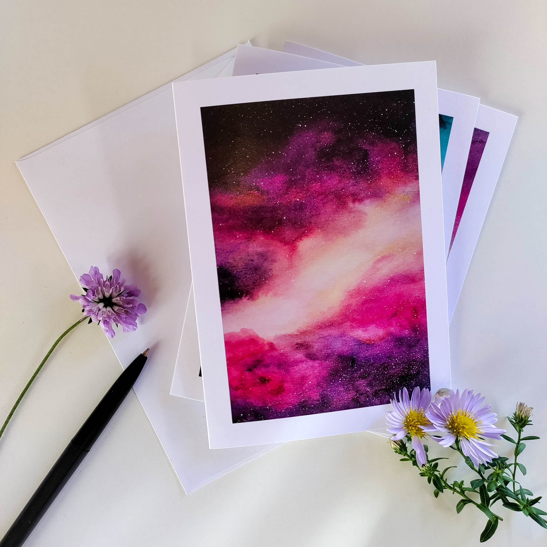 Galaxy Tiga A6 Greeting Card