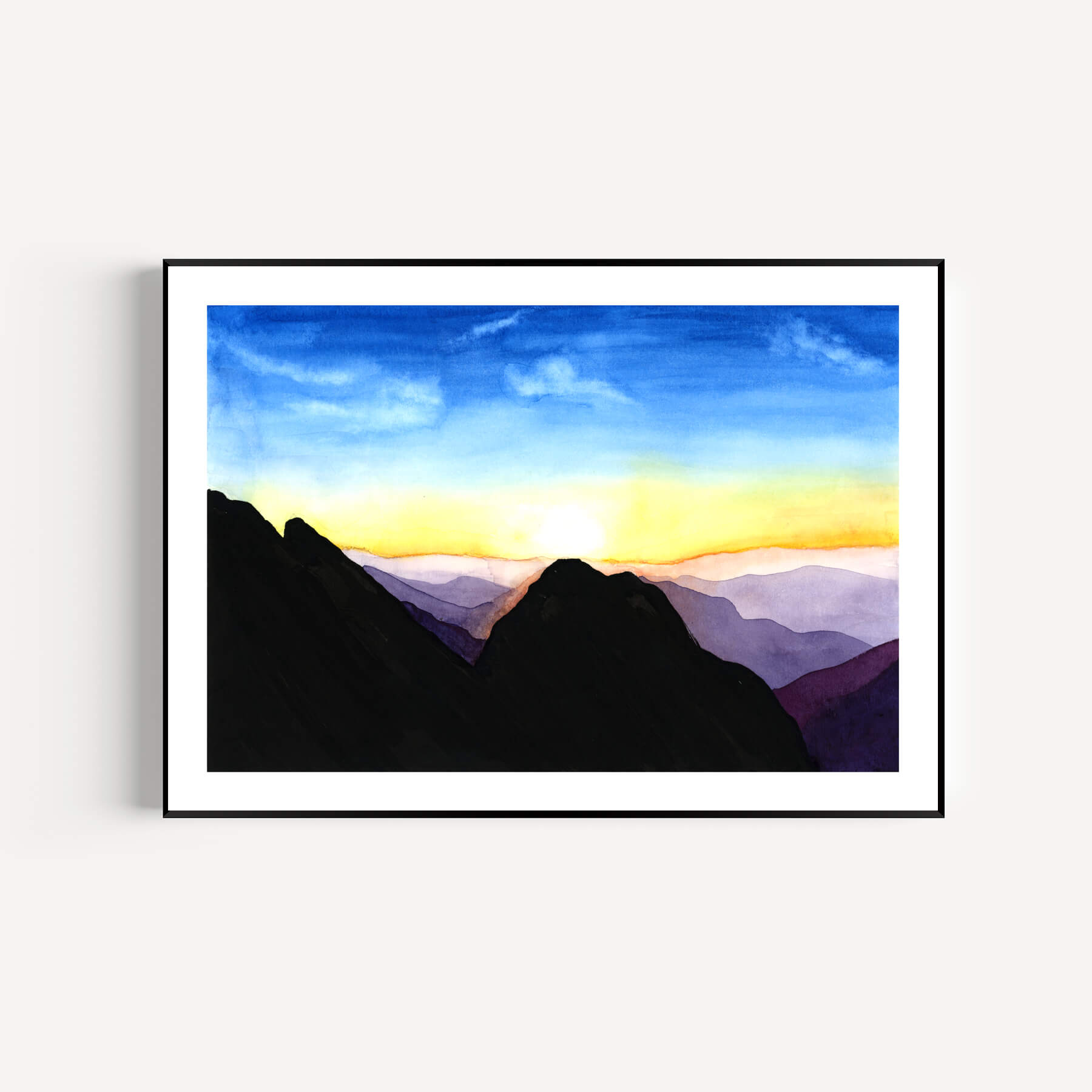 Mountains at Sunrise